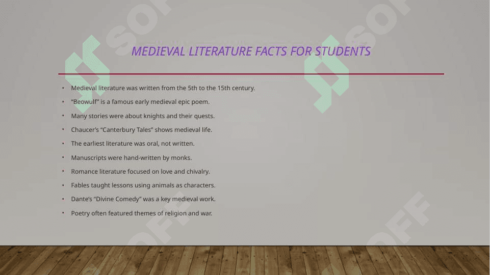 Medieval  literature 3