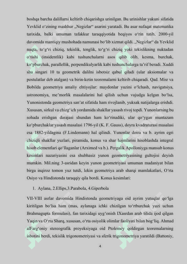 7-9-sinflarda geometrıya o’qıtıshnıng maqsadi, vazıfasi va mazmuni 4