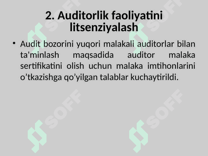 Auditorlik kasbiga malakaviy va axloqiy talablar 7