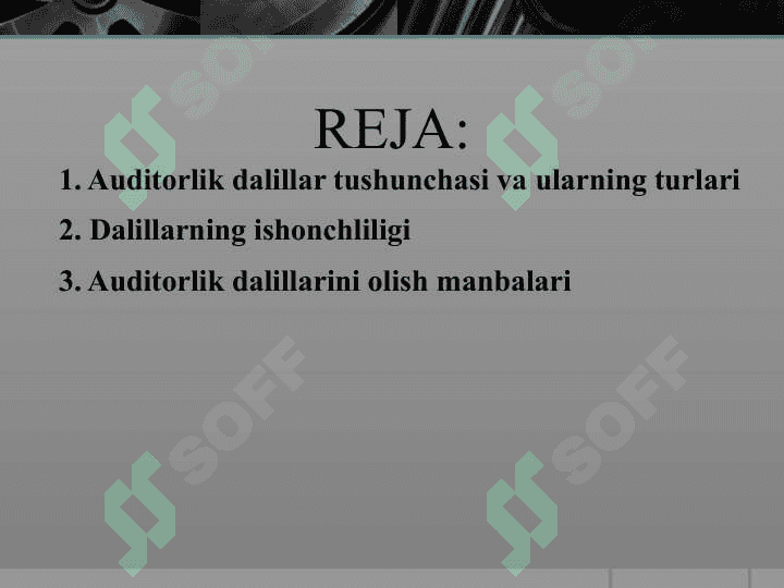 Auditorlik dalillar 3