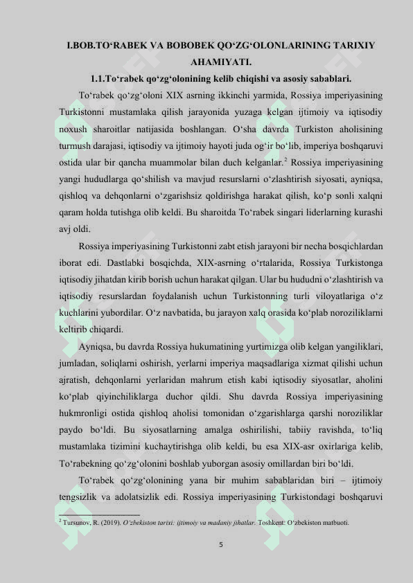 Turkiston mustaqilligi uchun kurash Bobobek va Joʻrabek qoʻzgoloni 5