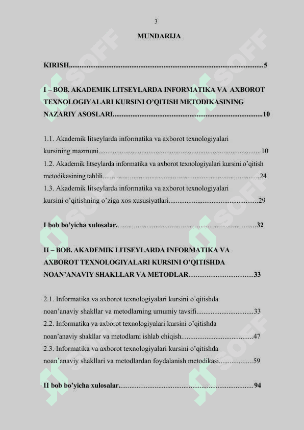 AKADEMIK LITSEYLARDA INFORMATIKA VA AXBOROT TEXNOLOGIYALARI KURSIDA O‘QITISHNING NOAN’ANAVIY SHAKLLARI VA METODLARIDAN FOYDALANISH METODIKASI 3