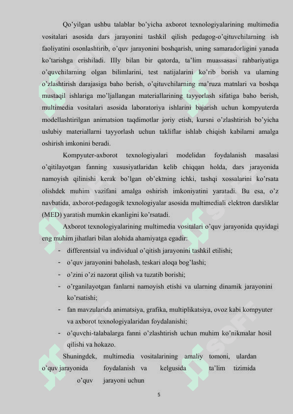 ArchiCAD grafik muharririda ob`ektlar bilan ishlashni o’rgatuvchi elektron dasturiy mahsulot yaratish va qo’llash 5