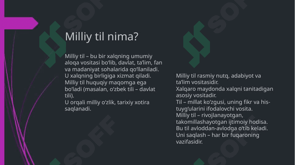 Milliy til va shevalar mavzusida slayd taqdimot 4