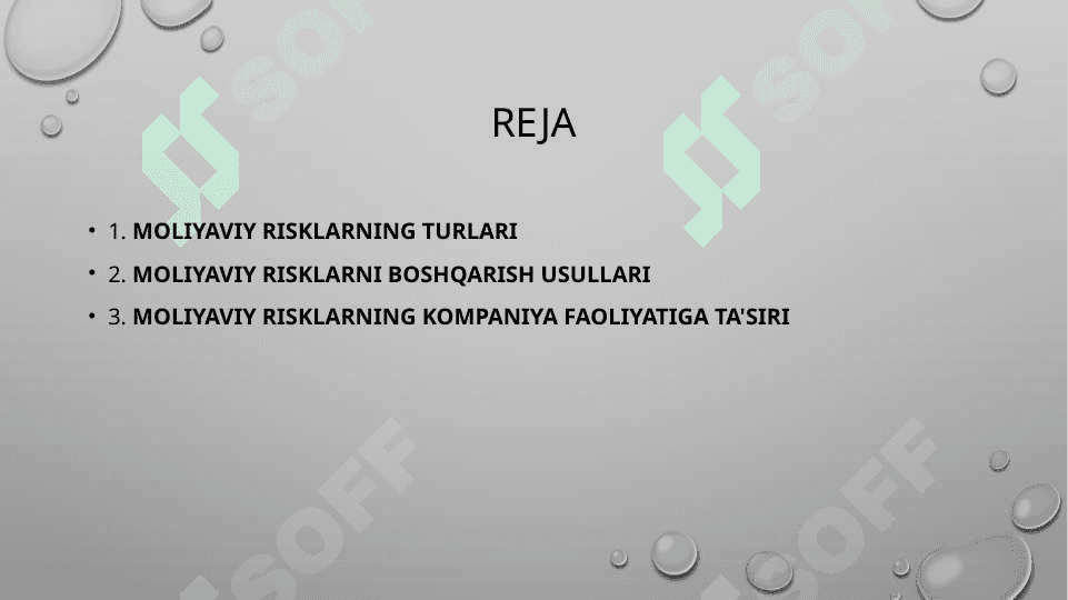 Moliyaviy risklar 2