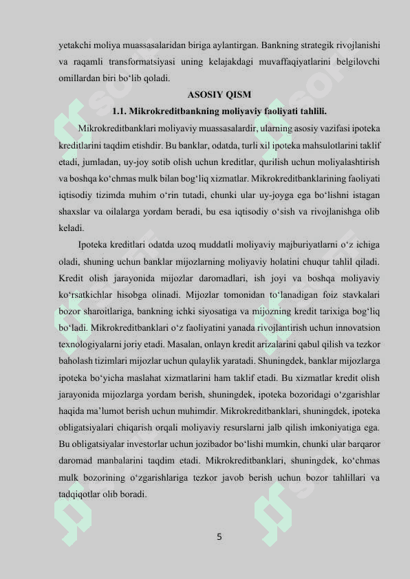 MIKROKREDITBANK AMALIYOT HISOBOTI 5