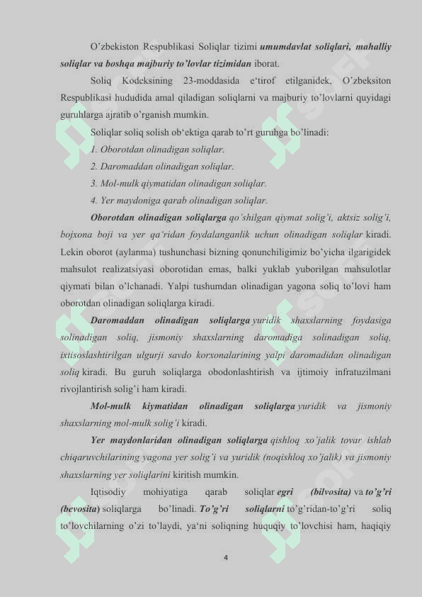 SOLIQ MAJBURIYATINI BAJARISH 4