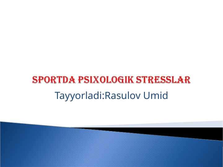 Sportda psixologik stresslar.ppt