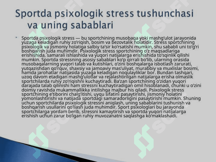 Sportda psixologik stresslar.ppt 3