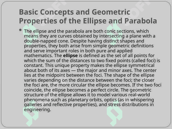 Derivatives of Ellipse and Parabola. Equations of Second-Order Lines in Polar Coordinates.pptx 3