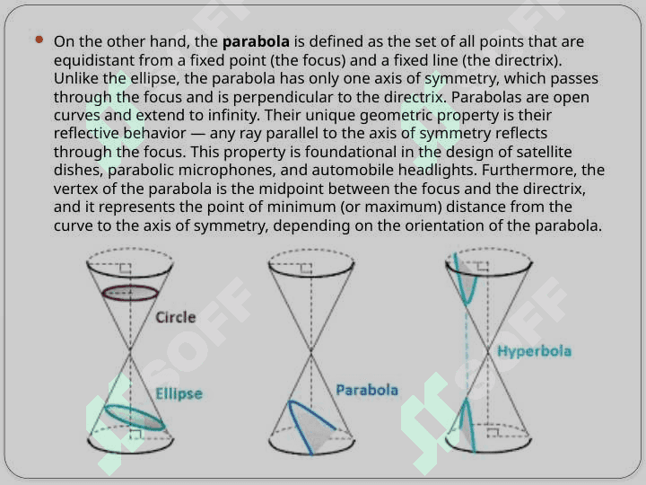 Derivatives of Ellipse and Parabola. Equations of Second-Order Lines in Polar Coordinates.pptx 4