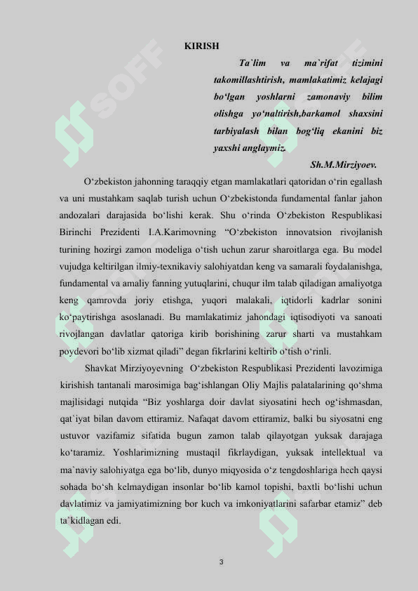 FAZODAGI TEKISLIK VA TOʻGʻRI CHIZIQNING OʻZARO VAZIYATI kurs ishi.docx 3
