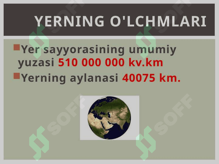 Yerning shakli, hajmi, harakatlari 4