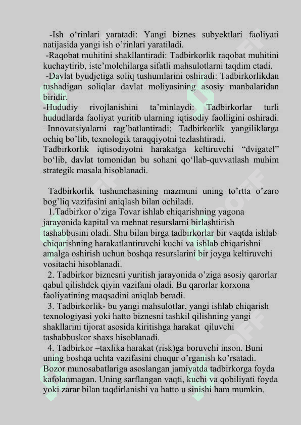 Tadbirkorlik faoliyatida banklarning o‘rni 5