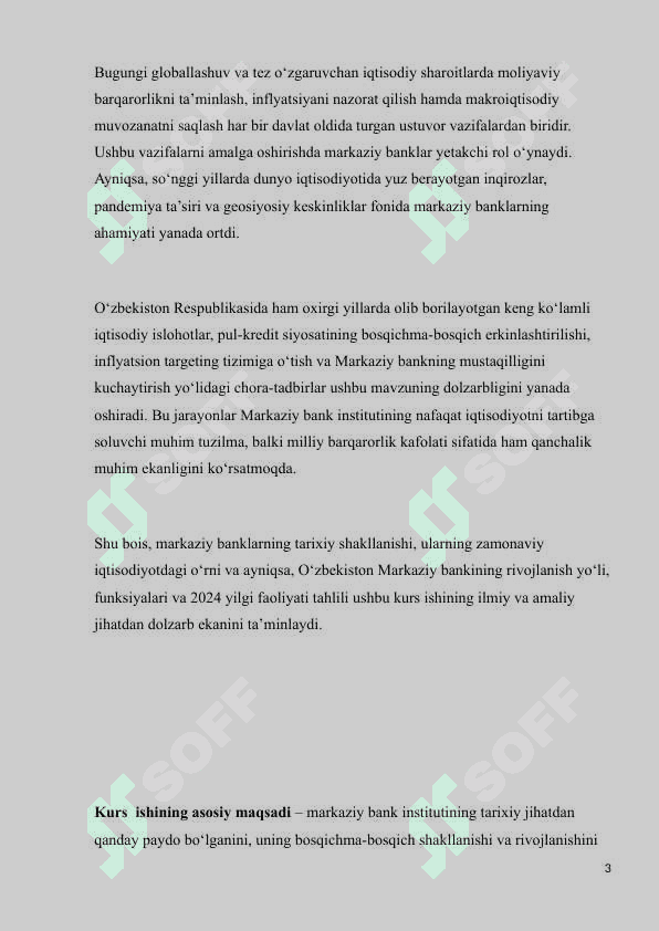 MARKAZIY BANKLARNING TARIXAN PAYDO BO'LISHI,SHAKLLANISHI VA RIVOJLANISHI 3