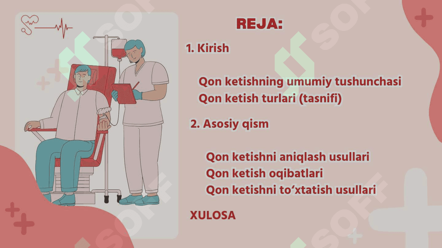 qon ketish tasnifi va qon quyish prinsiplari 2