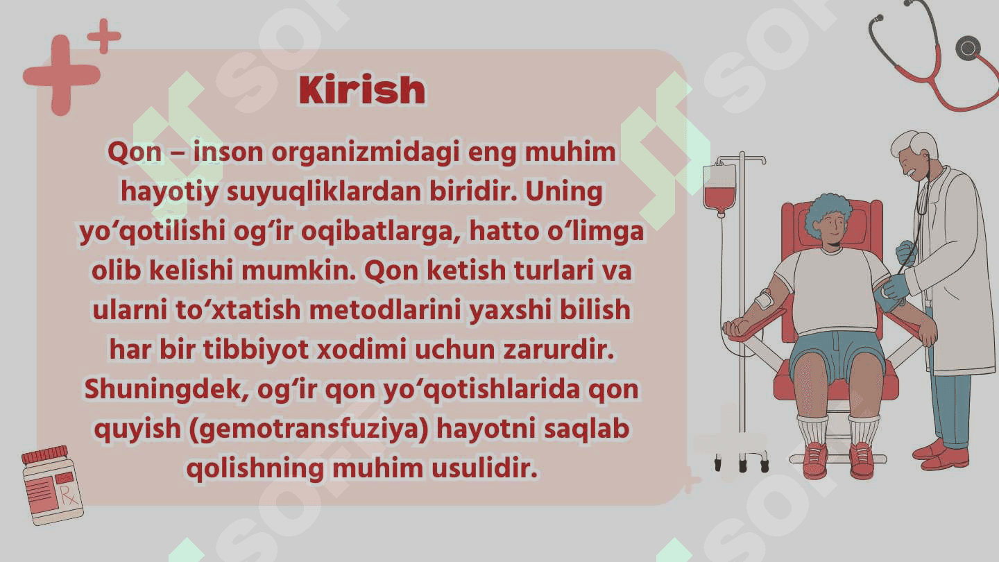 qon ketish tasnifi va qon quyish prinsiplari 3