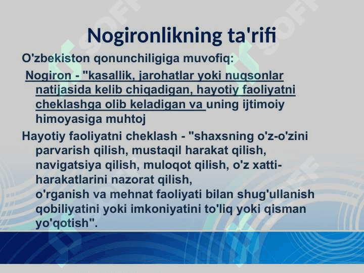 Imkoniyati cheklangan shaxslar bilan ijtimoiy ish olib borish 2