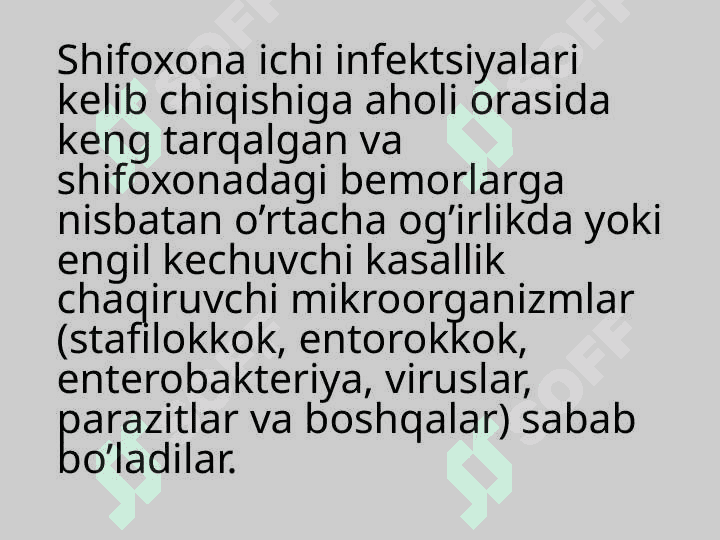 Kasalxona ichi infektsiyalarini kelib chiqish uchun havoning bakterial  ifloslanganligini ahamiyati 5