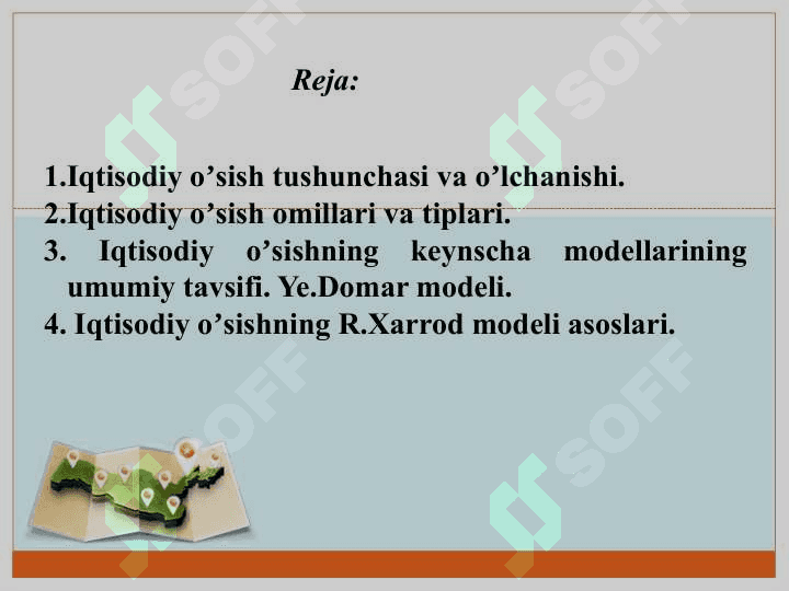 Iqtisodiy oʼsishning umumiy tavsifi va modellari 2