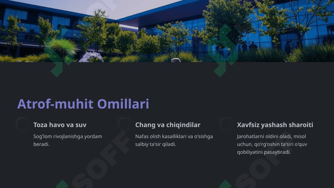 Bolalarning  o`sishini belgilovchi omillar 4