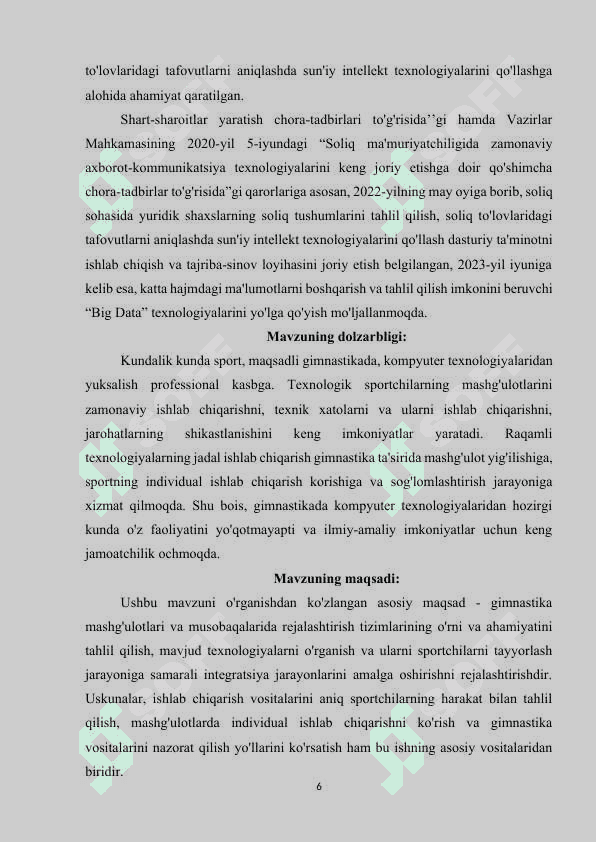 Gimnastikada sportchilarni nazariy tayyorlash 5