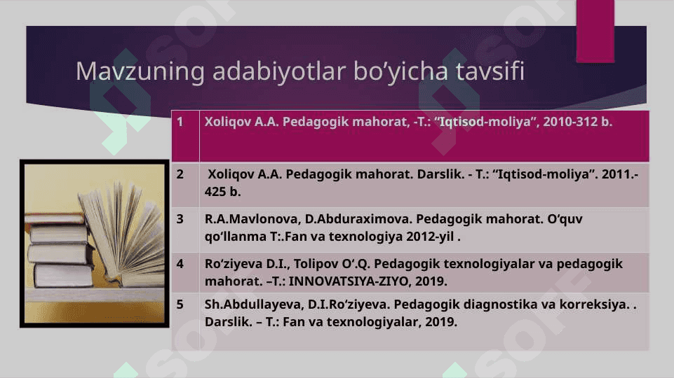 Pedagogning kasbiy mahorati, uning o’qituvchi faoliyatida tutgan o’rni. Pedagogik fikr tarixi va maktab amaliyotida o‘qituvchi mahorati masalalari 2