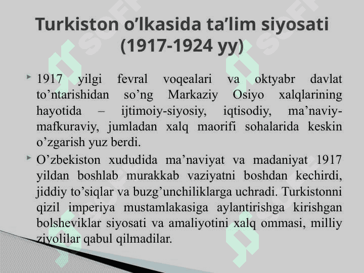 1917-1991 yillarda O‘zbekistonda ta’lim tizimi va pedagogik fikrlar rivoji 5