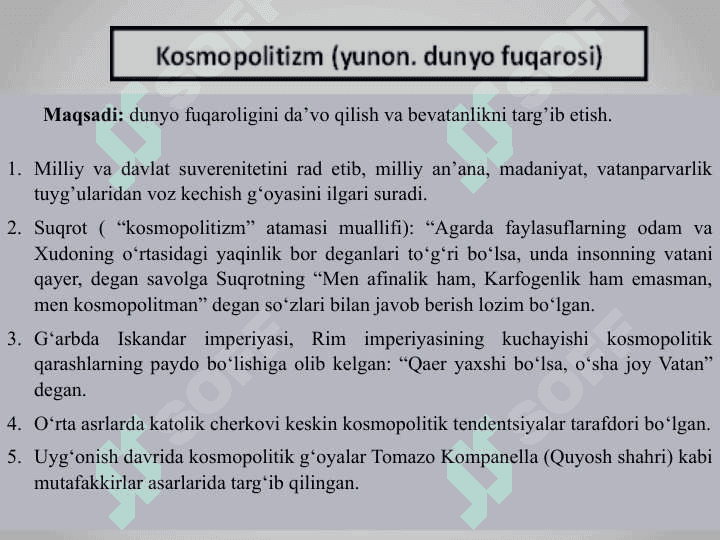 Zamonaviy diniy harakatlar va sektalar. 6