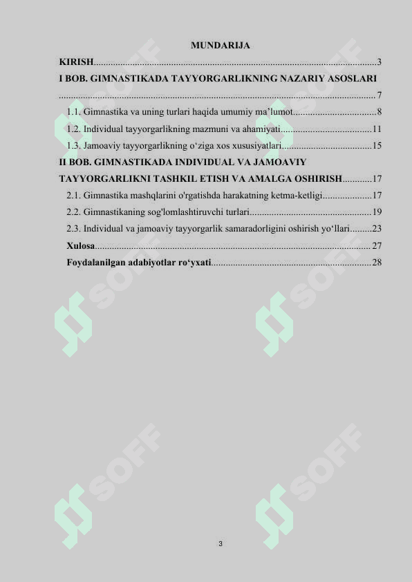 Gimnastikada individual va jamoaviy tayyorgarlik 2