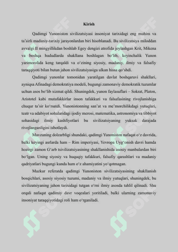 Qadimgi Yunoniston sivilizatsiyasi 2