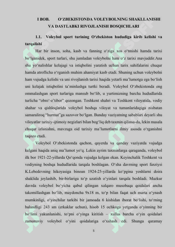 VOLEYBOLNING O ‘ZBEKISTONDAGI TARIXI VA RIVOJLANISHI 5