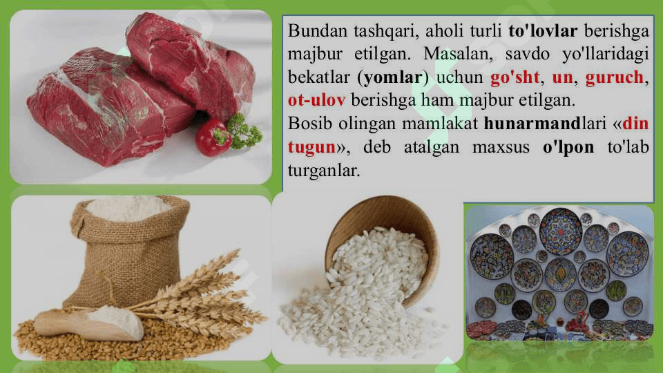 Markaziy Osiyo Chig`atoy ulusi tarkibida 8