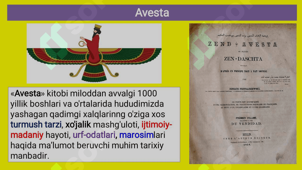 Avesto-qadimgi tarixni oʻrganishda noyob manba 3