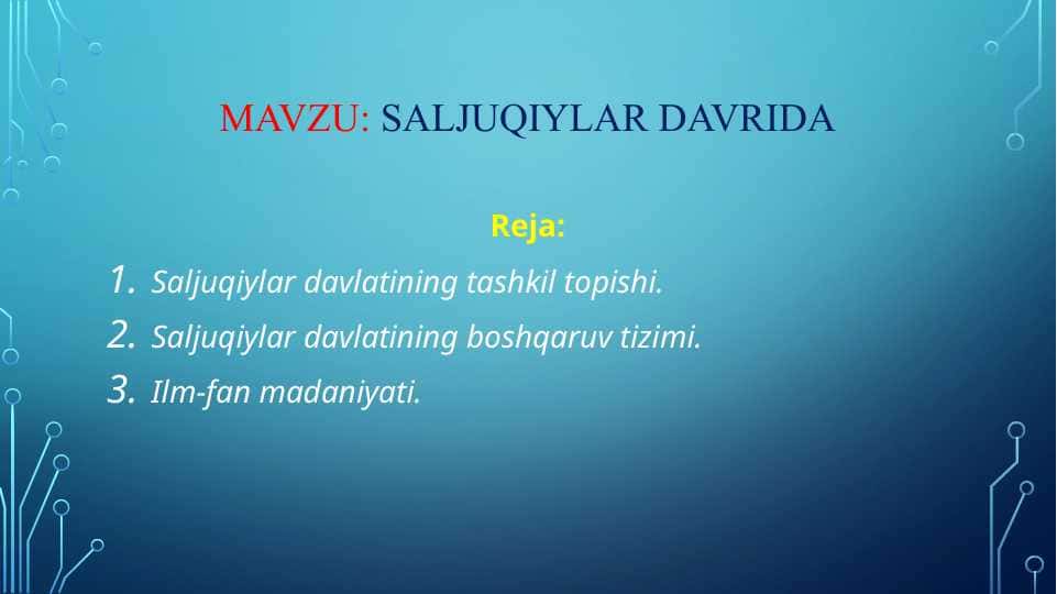 Saljuqiylar davrida