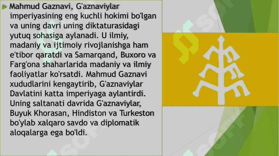 G’aznzviylar va uning somoniylar hamda qoraxoniylar bilan munosabatlari. 4