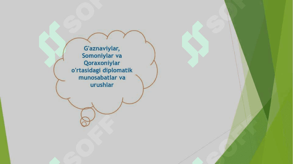 G’aznzviylar va uning somoniylar hamda qoraxoniylar bilan munosabatlari. 7
