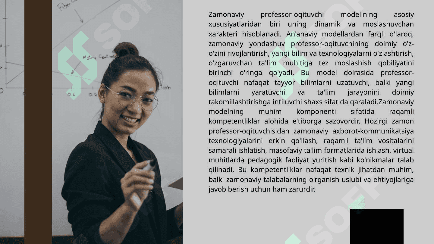 Professor-o’qituvchilarning zamonaviy modeli va kvalimetrik  diagnostikasi. 5