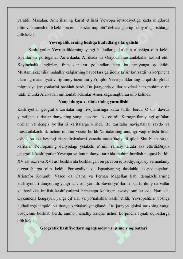 Buyuk geografikkashfiyotlar va oykumenaning kengayishi 25 8