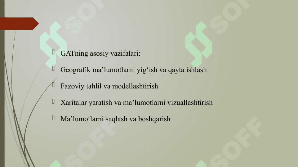 GEOGRAFIK AXBOROT TIZIMLARI (GAT) TUSHUNCHASI VA RIVOJLANISH TARIXI 7