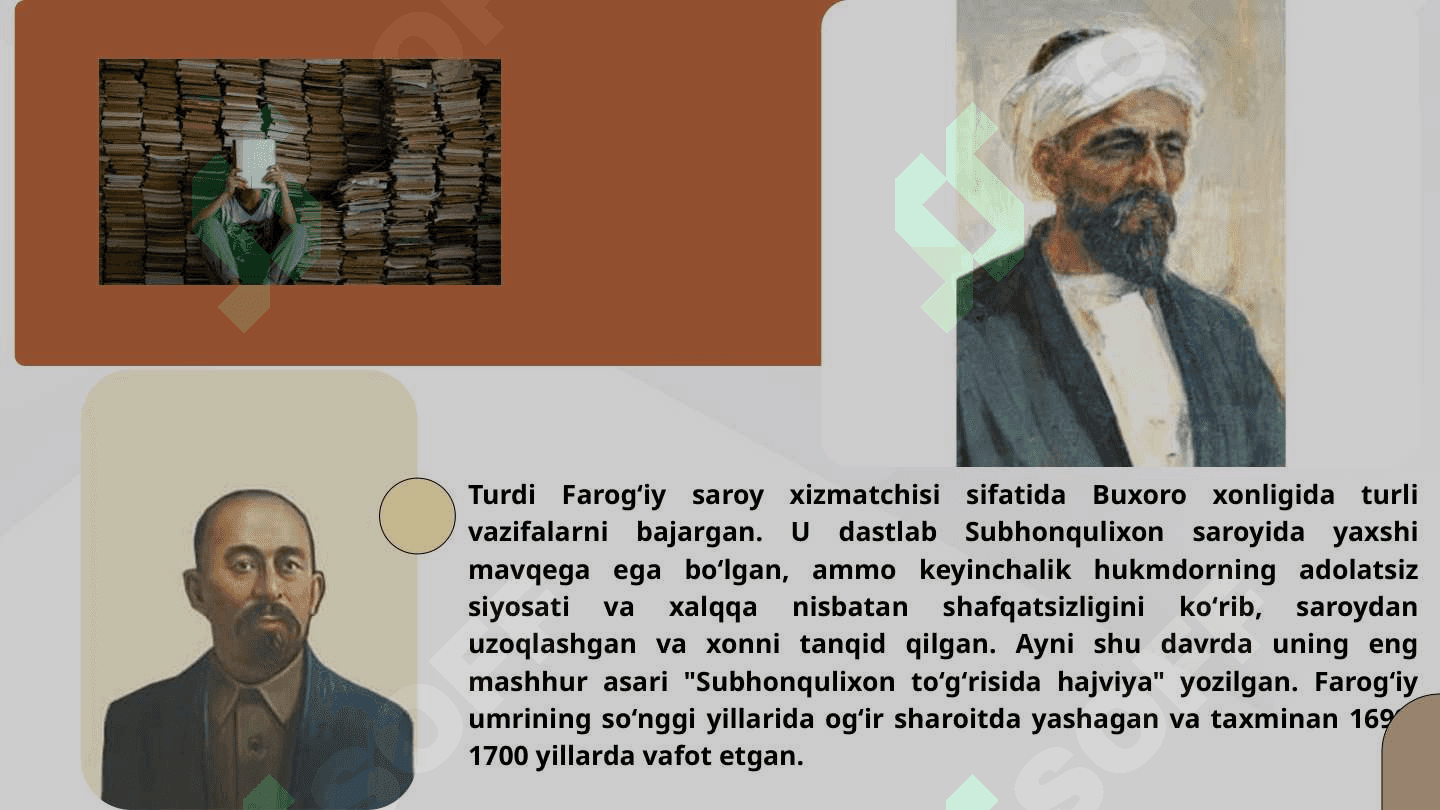 TURDI FAROGʻIYNING "SUBHONQULIXON TOʻGʻRISIDA HAJV" ASARI TAHLILI 3