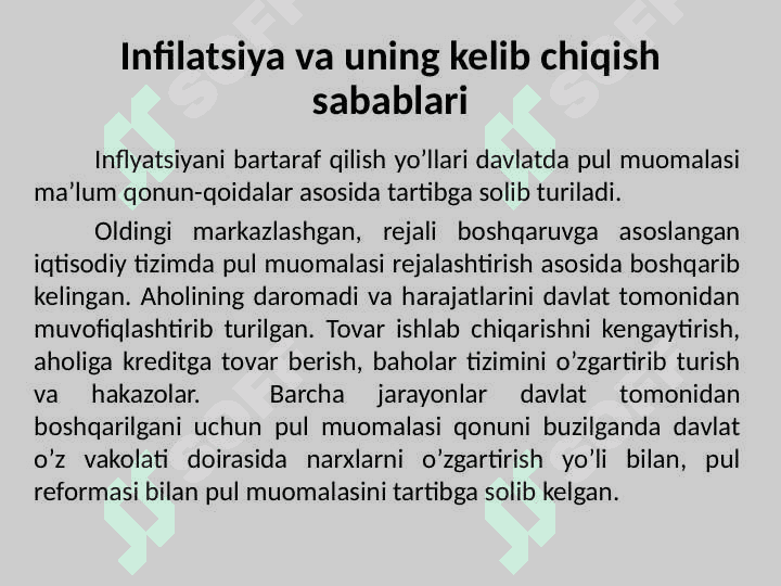 INFLYATSIYAga jarayonlari tahlili 3