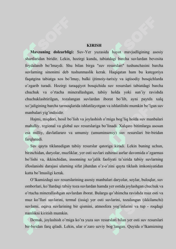 OʻZBEKISTONDA MAVJUD GIDROTERMAL SUVLAR VA ULARDAN FOYDALANISH HOLATI VA XUSUSIYATLARI.docx 7