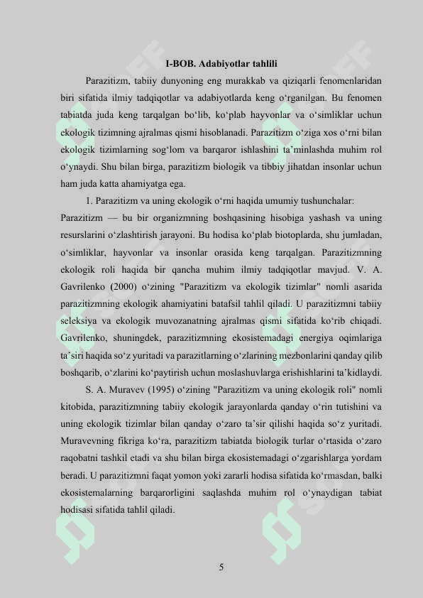 PARAZIT HAYVONLARNING XILMA-XILLIGI VA TABIATDA TARQALISHI .docx 5