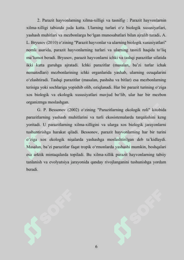 PARAZIT HAYVONLARNING XILMA-XILLIGI VA TABIATDA TARQALISHI .docx 6