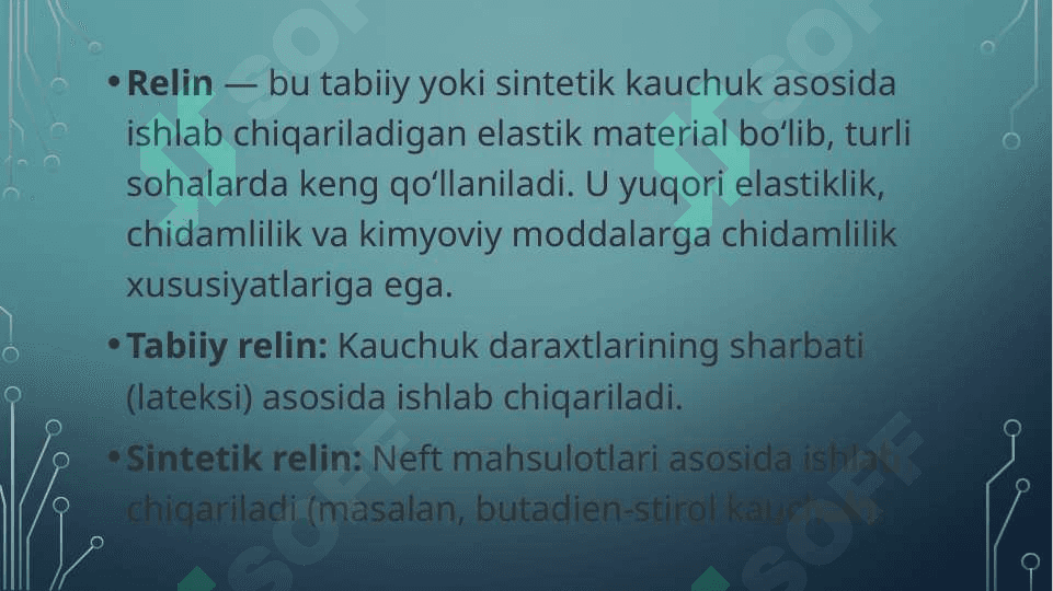 Relin ishlab chiqarish 3