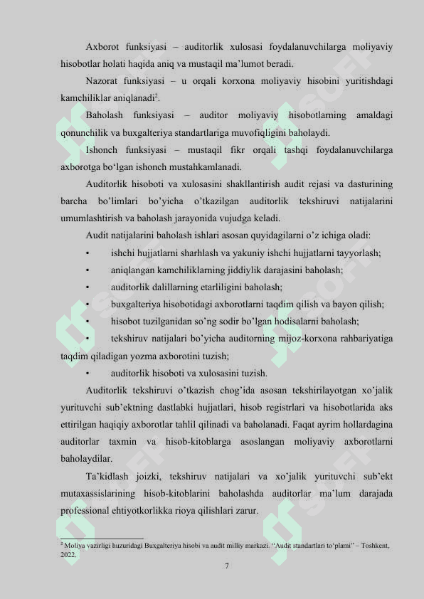 AUDITORLIK XULOSASINING XALQARO STANDARTLARI.doc 6
