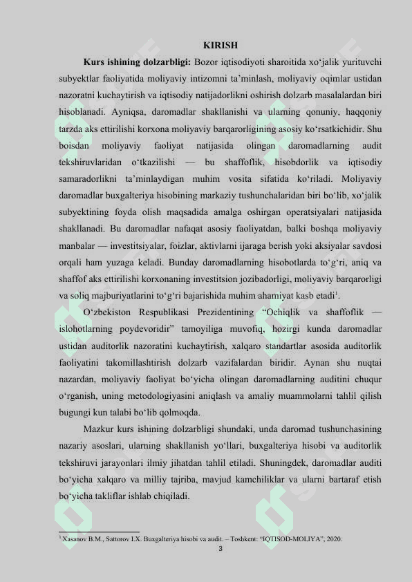 MOLIYAVIY FAOLIYAT BO‘YICHA OLINGAN DAROMADLAR AUDITI.doc 2