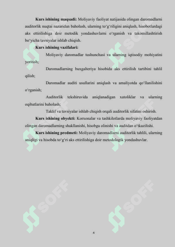 MOLIYAVIY FAOLIYAT BO‘YICHA OLINGAN DAROMADLAR AUDITI.doc 3