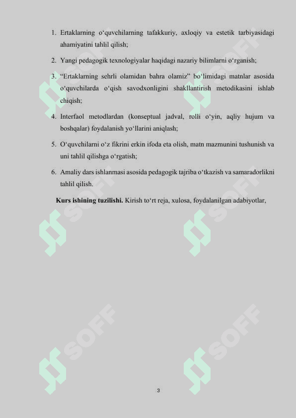 2 - sinf O'qish savodxonligi darsligidagi Ertaklarning sehrli olamidan bahra olamiz bo'limini yangi pedagogik texnologiyalar vositasida o'rganish 3